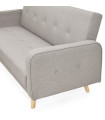 Canapé design gris clair en tissu Haughton