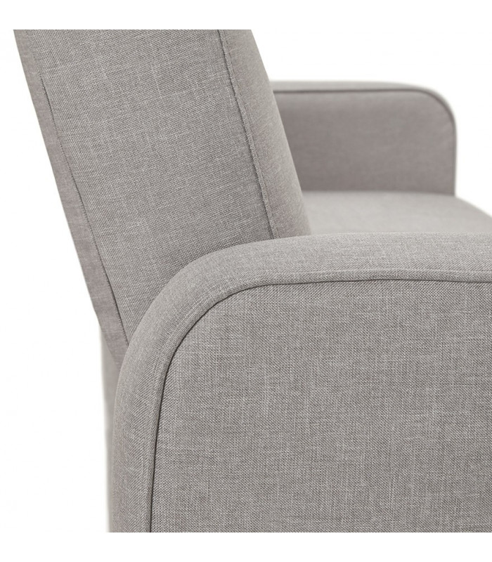 Canapé design gris clair en tissu Haughton