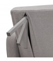 Canapé design gris clair en tissu Haughton