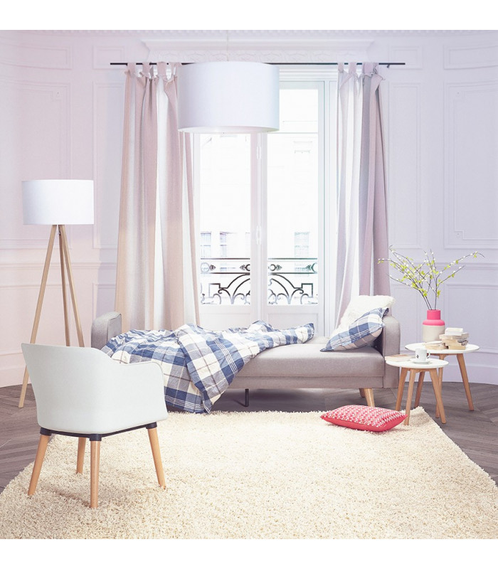 Canapé design gris clair en tissu Haughton