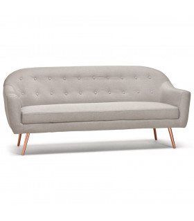 Canapé design gris clair en tissu Altum