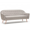 Canapé design gris clair en tissu Altum