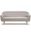 Canapé design gris clair en tissu Altum