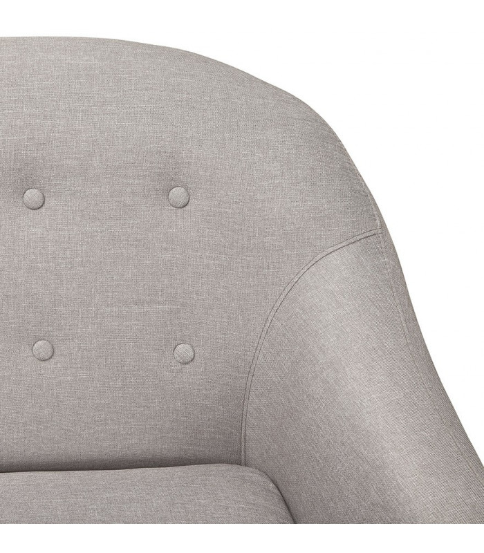 Canapé design gris clair en tissu Altum