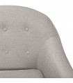 Canapé design gris clair en tissu Altum