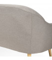 Canapé design gris clair en tissu Altum