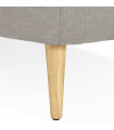 Canapé design gris clair en tissu Altum