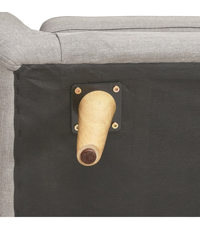 Canapé design gris clair en tissu Altum