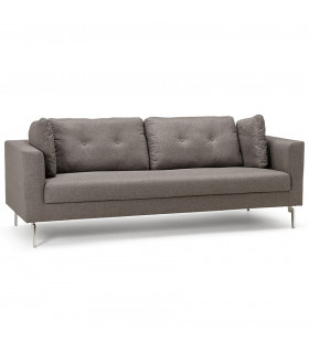 Canapé design gris foncé en tissu Abbey