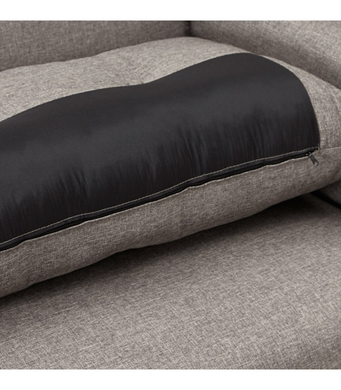 Canapé design gris foncé en tissu Abbey