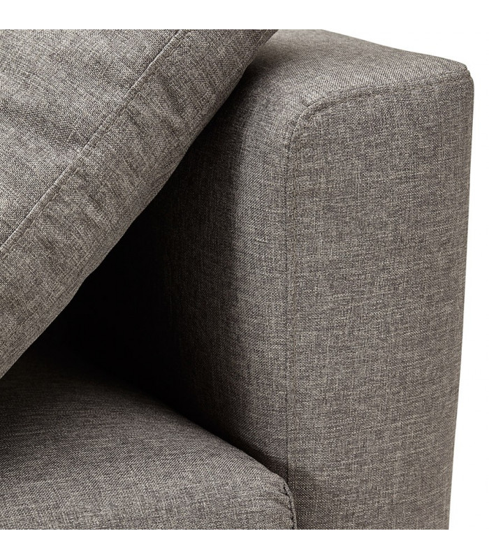 Canapé design gris foncé en tissu Abbey