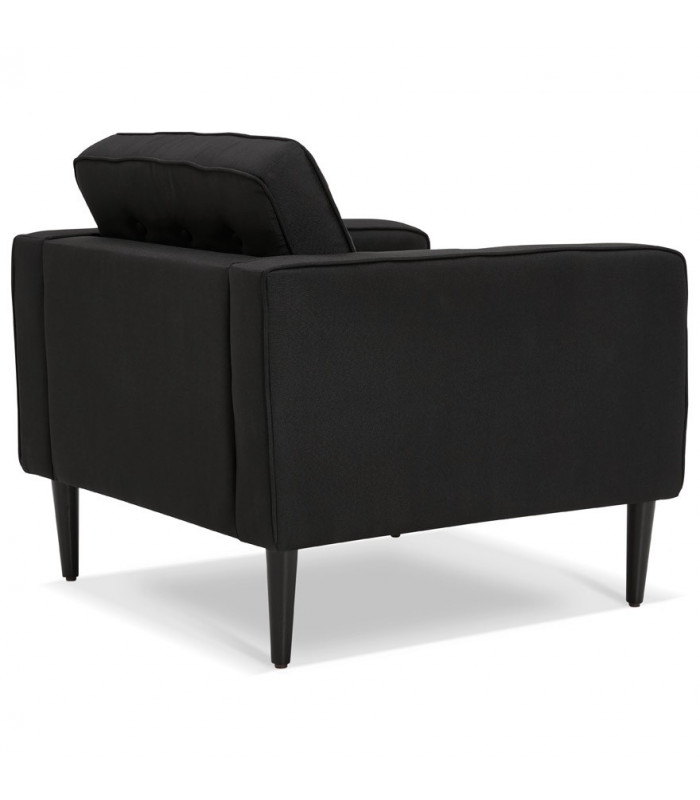 Canapé design noir en tissu Blake Mini