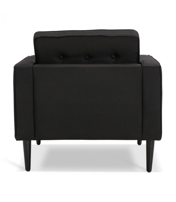 Canapé design noir en tissu Blake Mini