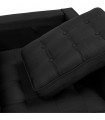 Canapé design noir en tissu Blake Mini
