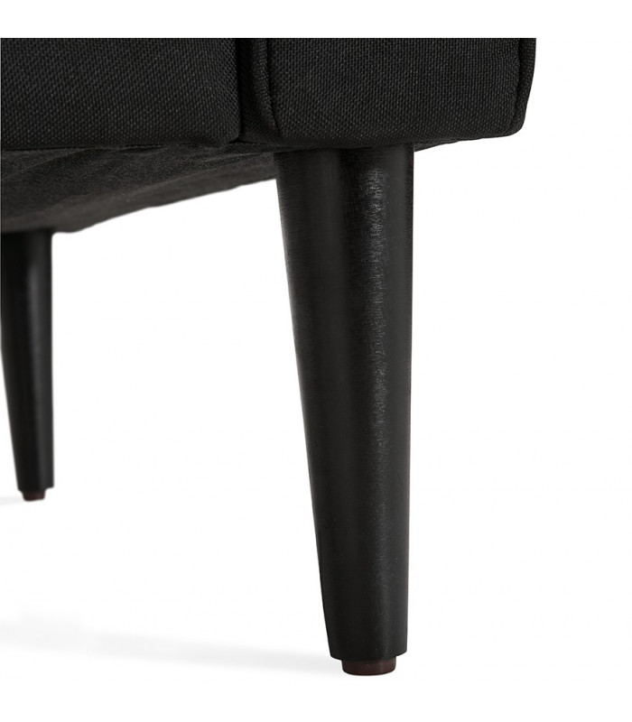Canapé design noir en tissu Blake Mini