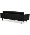 Canapé design noir en tissu Blake