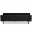 Canapé design noir en tissu Blake