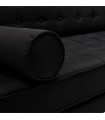 Canapé design noir en tissu Blake