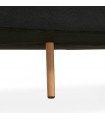 Canapé design noir en tissu Blake