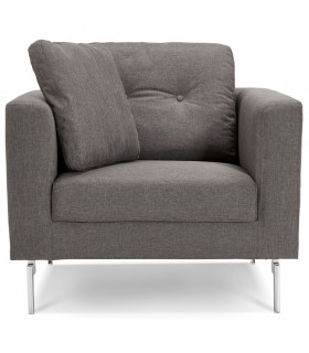 Canapé design gris foncé en tissu Abbey Mini