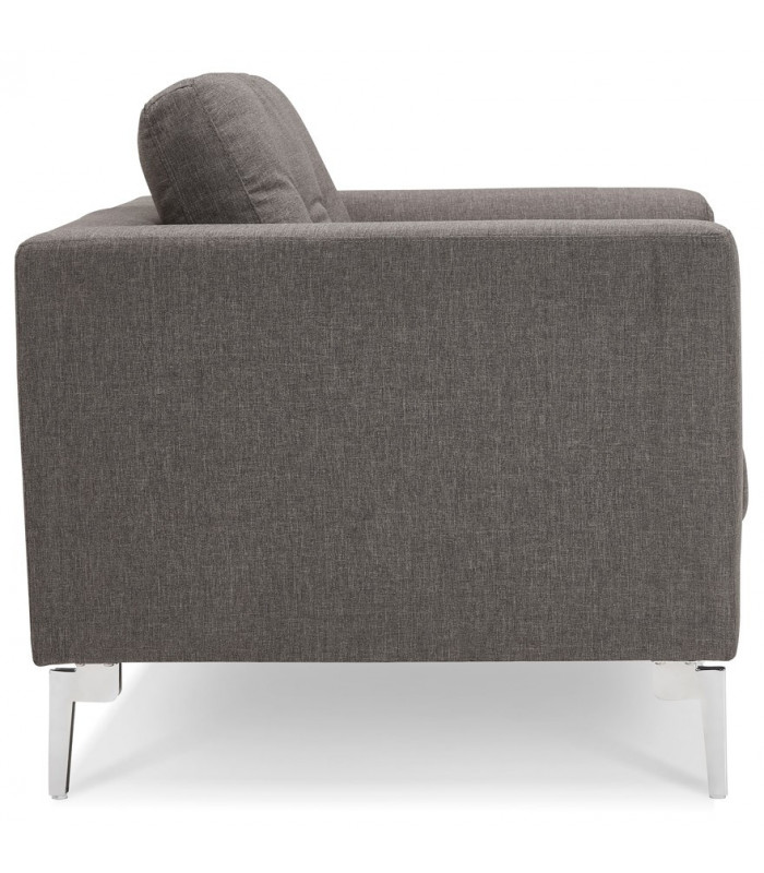Canapé design gris foncé en tissu Abbey Mini