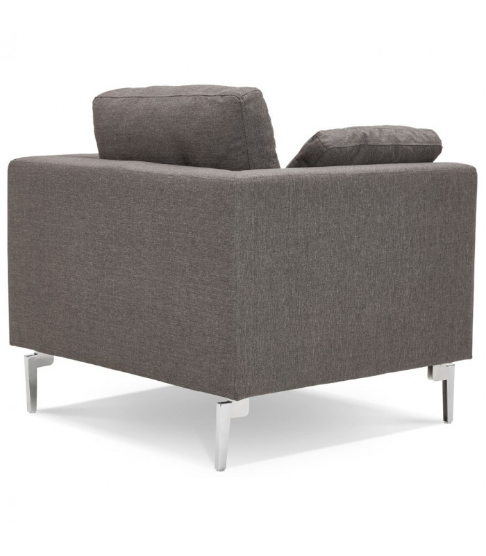 Canapé design gris foncé en tissu Abbey Mini