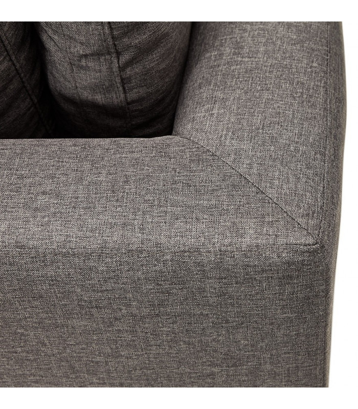 Canapé design gris foncé en tissu Abbey Mini