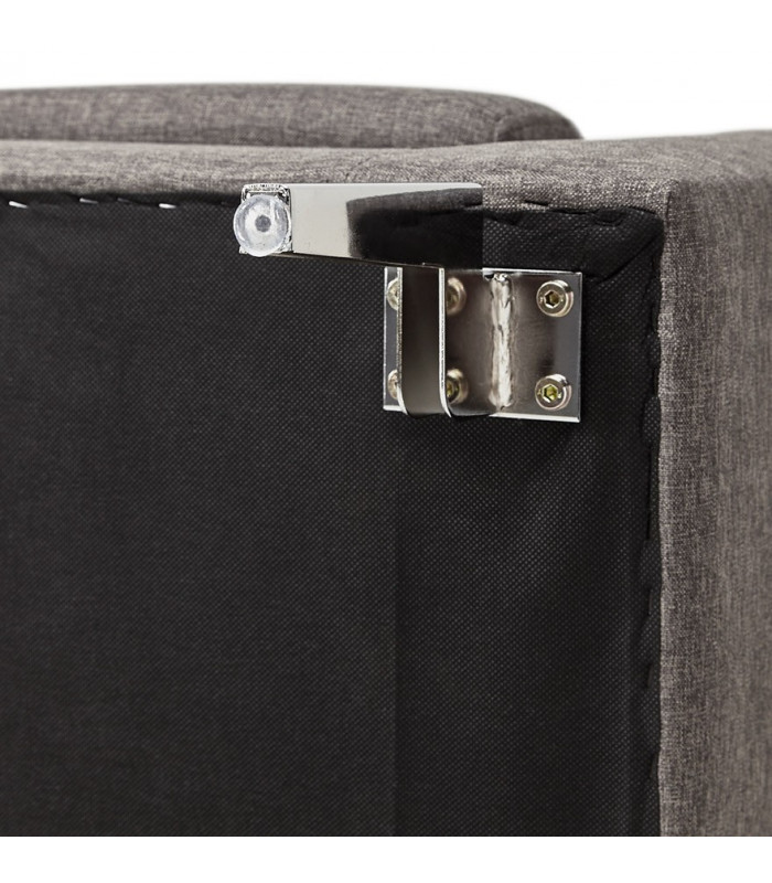 Canapé design gris foncé en tissu Abbey Mini