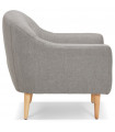 Canapé design gris clair en tissu Altum Mini