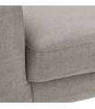 Canapé design gris clair en tissu Altum Mini