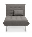 Canapé design gris foncé en tissu Elms
