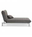 Canapé design gris foncé en tissu Elms
