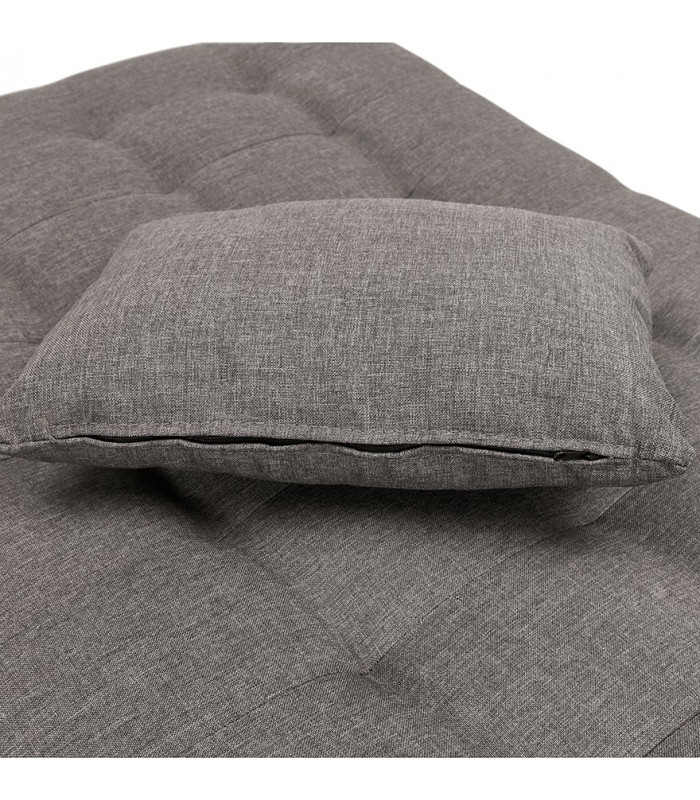 Canapé design gris foncé en tissu Elms