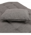 Canapé design gris foncé en tissu Elms