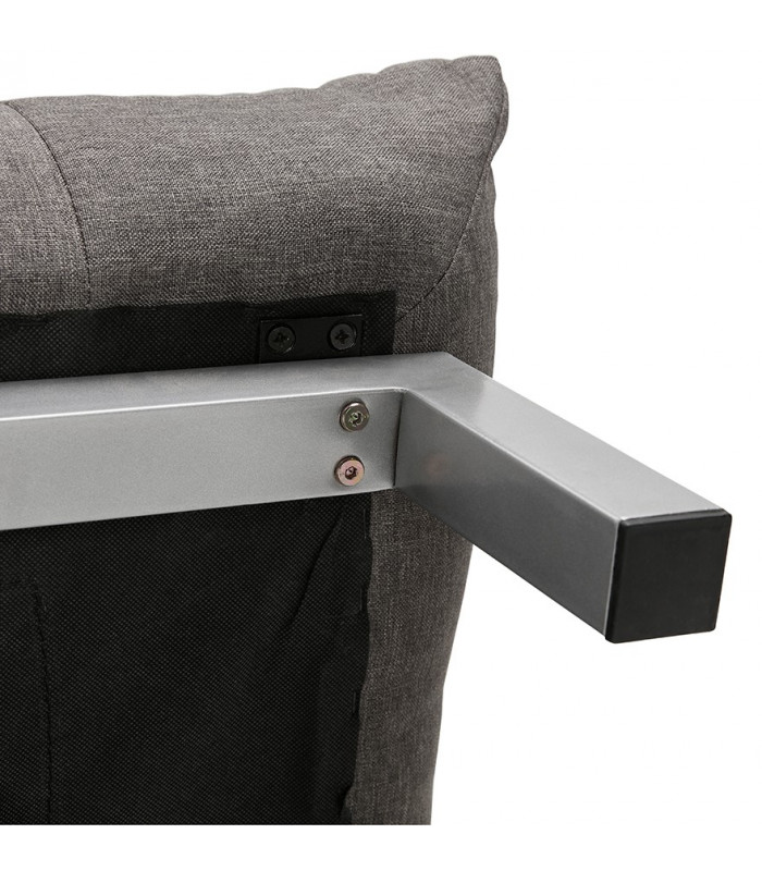 Canapé design gris foncé en tissu Elms