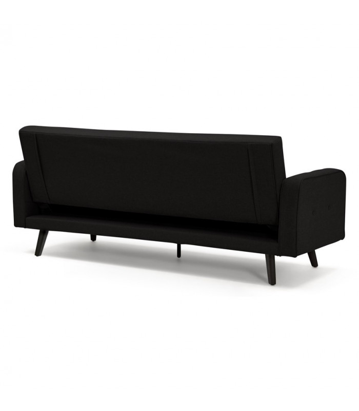 Canapé design noir en tissu Haughton