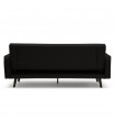 Canapé design noir en tissu Haughton