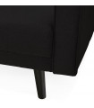 Canapé design noir en tissu Haughton