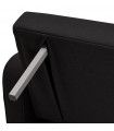 Canapé design noir en tissu Haughton