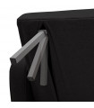 Canapé design noir en tissu Haughton