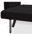 Canapé design noir en tissu Haughton