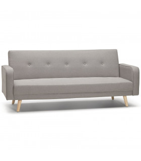 Canapé design gris clair en tissu Haughton