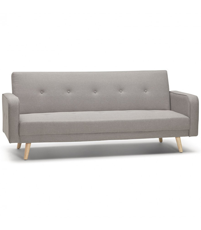 Canapé design gris clair en tissu Haughton