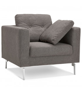 Canapé design gris foncé en tissu Abbey Mini