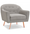 Canapé design gris clair en tissu Altum Mini