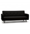 Canapé design noir en tissu Haughton