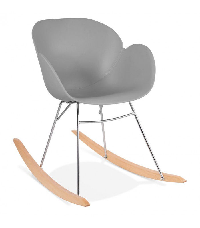Fauteuil design gris en plastique Firenz