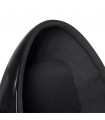 Fauteuil design noir en plastique et tissu Piccadilly