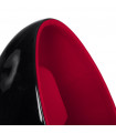 Fauteuil design noir en plastique et tissu Piccadilly