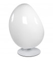 Fauteuil design blanc en plastique et tissu Piccadilly